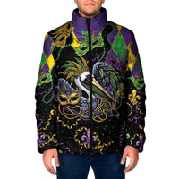 Mardi Gras Pelican Padded Jacket On Tuesdays We Wear Beads - Wonder Print Shop