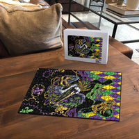 Mardi Gras Pelican Puzzle On Tuesdays We Wear Beads - Wonder Print Shop