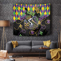 Mardi Gras Pelican Tapestry On Tuesdays We Wear Beads - Wonder Print Shop