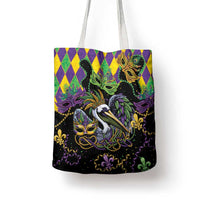 Mardi Gras Pelican Tote Bag On Tuesdays We Wear Beads - Wonder Print Shop