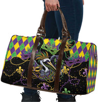 Mardi Gras Pelican Travel Bag On Tuesdays We Wear Beads - Wonder Print Shop