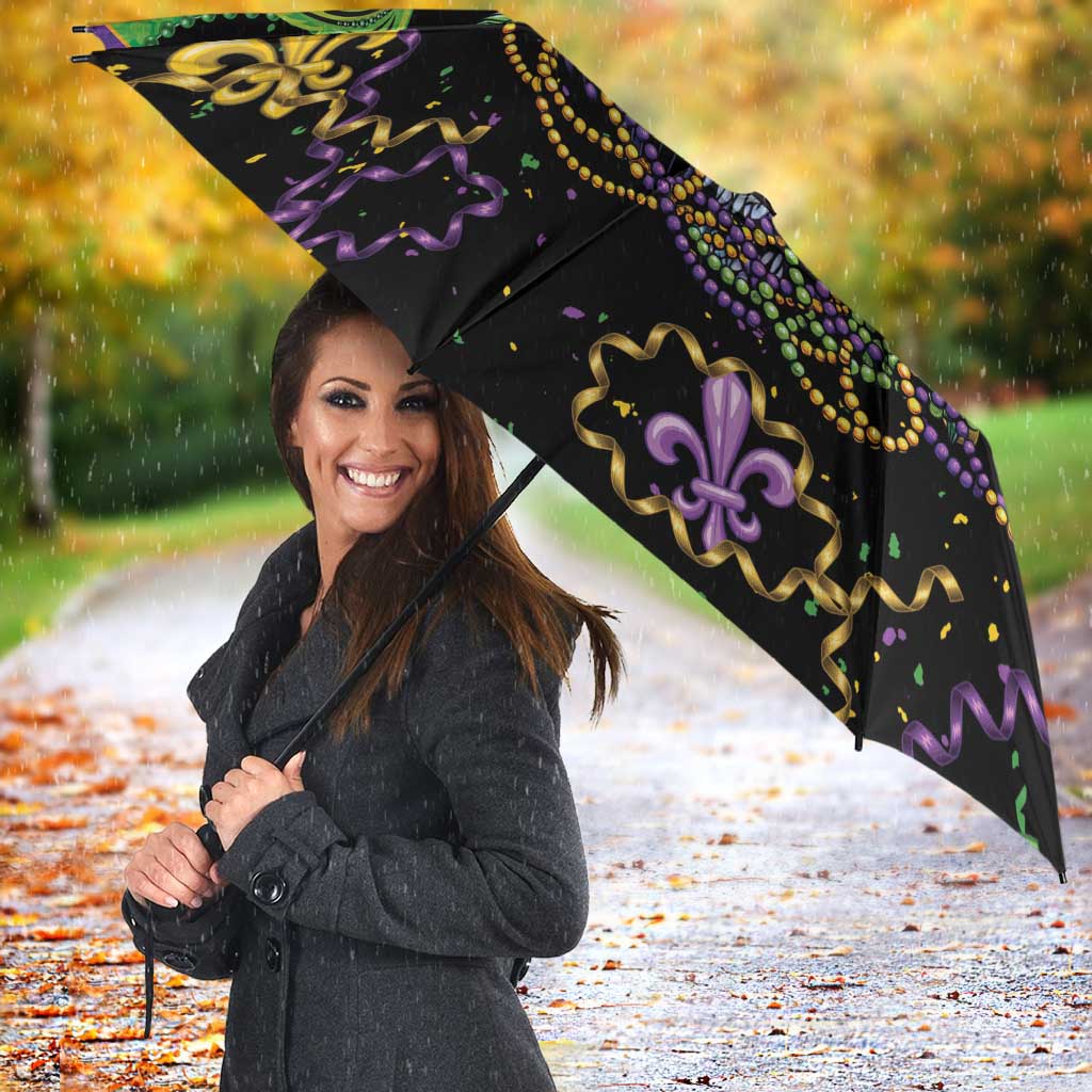 Mardi Gras Pelican Umbrella On Tuesdays We Wear Beads - Wonder Print Shop