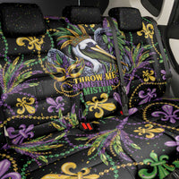 Mardi Gras Pelican Back Car Seat Cover Throw me Something Mister! - Wonder Print Shop