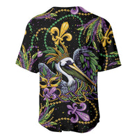 Mardi Gras Pelican Baseball Jersey Throw me Something Mister! - Wonder Print Shop