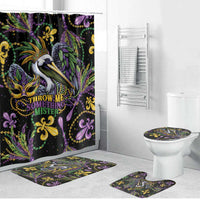 Mardi Gras Pelican Bathroom Set Throw me Something Mister! - Wonder Print Shop