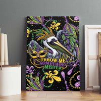 Mardi Gras Pelican Canvas Wall Art Throw me Something Mister! - Wonder Print Shop