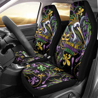 Mardi Gras Pelican Car Seat Cover Throw me Something Mister! - Wonder Print Shop