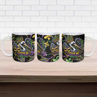 Mardi Gras Pelican Ceramic Mug Throw me Something Mister! - Wonder Print Shop
