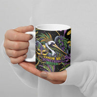Mardi Gras Pelican Ceramic Mug Throw me Something Mister! - Wonder Print Shop