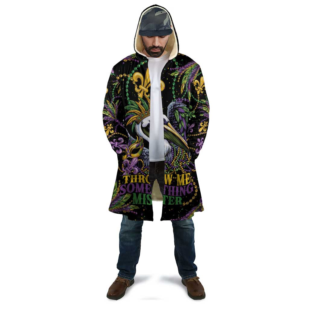 Mardi Gras Pelican Cloak Throw me Something Mister! - Wonder Print Shop