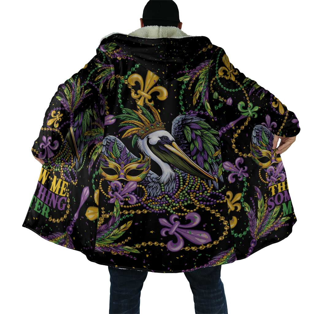 Mardi Gras Pelican Cloak Throw me Something Mister! - Wonder Print Shop