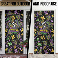 Mardi Gras Pelican Door Cover Throw me Something Mister! - Wonder Print Shop