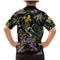Mardi Gras Pelican Family Matching Mermaid Dress and Hawaiian Shirt Throw me Something Mister! - Wonder Print Shop