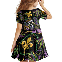 Mardi Gras Pelican Family Matching Mermaid Dress and Hawaiian Shirt Throw me Something Mister! - Wonder Print Shop