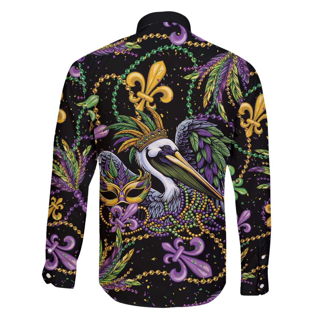 Mardi Gras Pelican Family Matching Mermaid Dress and Hawaiian Shirt Throw me Something Mister! - Wonder Print Shop