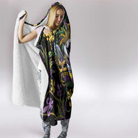 Mardi Gras Pelican Hooded Blanket Throw me Something Mister! - Wonder Print Shop
