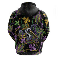 Mardi Gras Pelican Hoodie Throw me Something Mister! - Wonder Print Shop