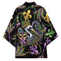 Mardi Gras Pelican Kimono Throw me Something Mister! - Wonder Print Shop