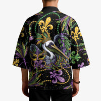Mardi Gras Pelican Kimono Throw me Something Mister! - Wonder Print Shop