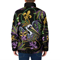 Mardi Gras Pelican Padded Jacket Throw me Something Mister! - Wonder Print Shop