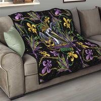 Mardi Gras Pelican Quilt Throw me Something Mister! - Wonder Print Shop