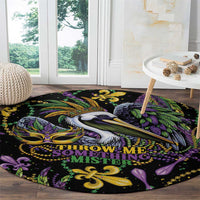 Mardi Gras Pelican Round Carpet Throw me Something Mister! - Wonder Print Shop
