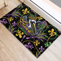 Mardi Gras Pelican Rubber Doormat Throw me Something Mister! - Wonder Print Shop