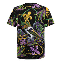 Mardi Gras Pelican Rugby Jersey Throw me Something Mister! - Wonder Print Shop