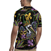 Mardi Gras Pelican Rugby Jersey Throw me Something Mister! - Wonder Print Shop