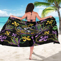 Mardi Gras Pelican Sarong Throw me Something Mister! - Wonder Print Shop