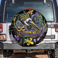 Mardi Gras Pelican Spare Tire Cover Throw me Something Mister! - Wonder Print Shop