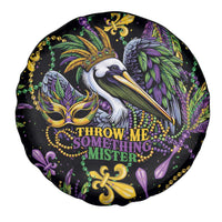 Mardi Gras Pelican Spare Tire Cover Throw me Something Mister! - Wonder Print Shop