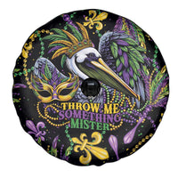 Mardi Gras Pelican Spare Tire Cover Throw me Something Mister! - Wonder Print Shop