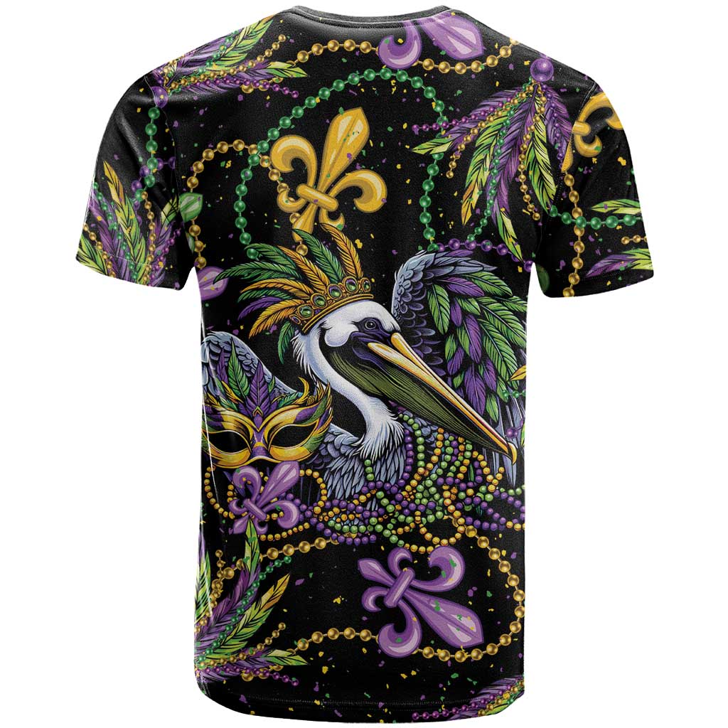 Mardi Gras Pelican T Shirt Throw me Something Mister! - Wonder Print Shop
