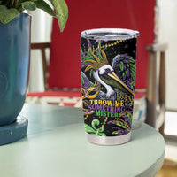 Mardi Gras Pelican Tumbler Cup Throw me Something Mister! - Wonder Print Shop