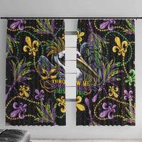 Mardi Gras Pelican Window Curtain Throw me Something Mister! - Wonder Print Shop