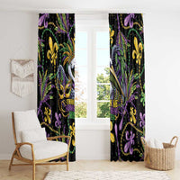 Mardi Gras Pelican Window Curtain Throw me Something Mister! - Wonder Print Shop