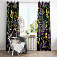 Mardi Gras Pelican Window Curtain Throw me Something Mister! - Wonder Print Shop
