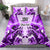 Personalized Kentucky Horse Racing Bedding Set Happy 150th Anniversary Purple Style