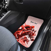Personalized Kentucky Horse Racing Car Mats Happy 151st Anniversary Red Style LT9