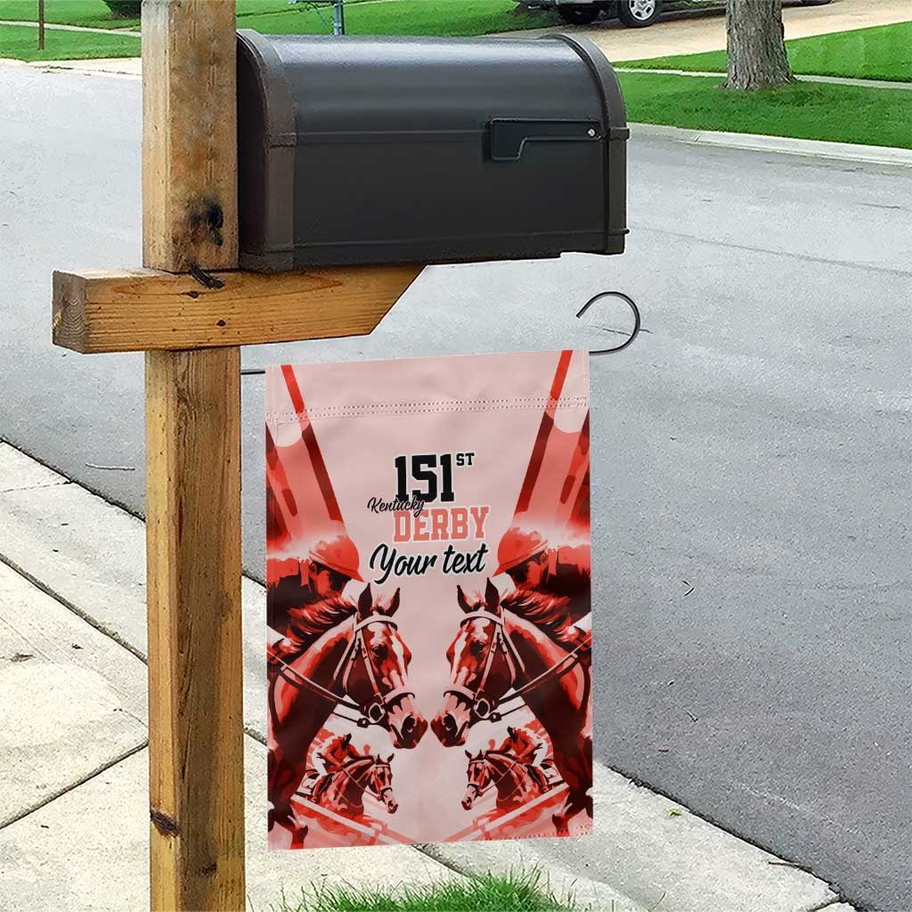 Personalized Kentucky Horse Racing Garden Flag Happy 151st Anniversary Red Style LT9