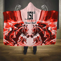 Personalized Kentucky Horse Racing Hooded Blanket Happy 151st Anniversary Red Style LT9