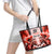 Personalized Kentucky Horse Racing Leather Tote Bag Happy 151st Anniversary Red Style LT9