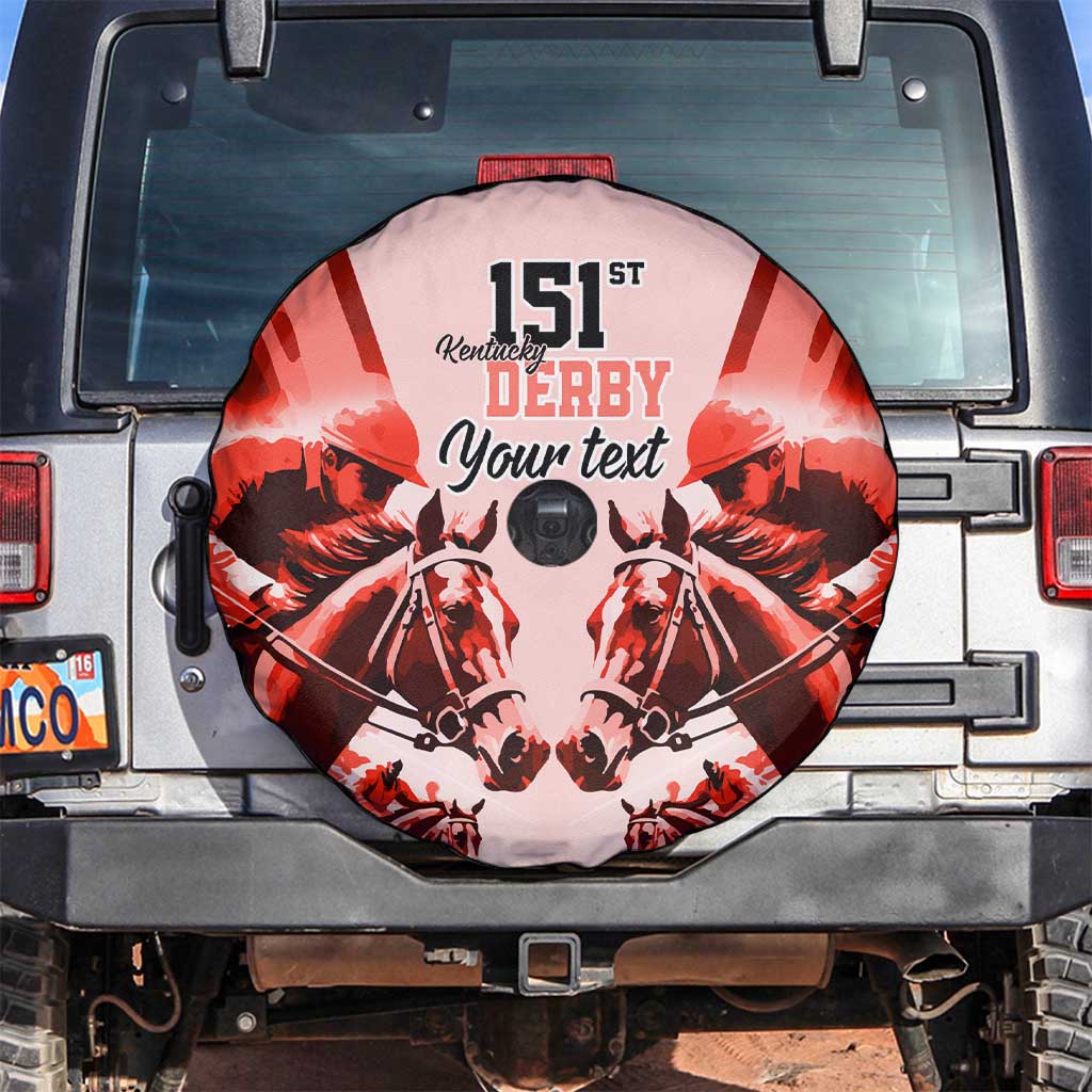 Personalized Kentucky Horse Racing Spare Tire Cover Happy 151st Anniversary Red Style LT9