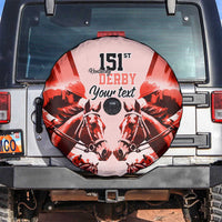Personalized Kentucky Horse Racing Spare Tire Cover Happy 151st Anniversary Red Style LT9