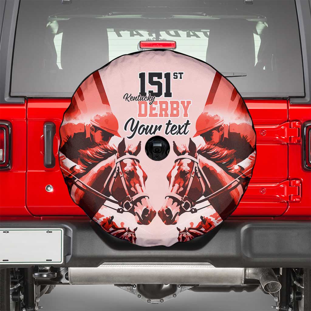 Personalized Kentucky Horse Racing Spare Tire Cover Happy 151st Anniversary Red Style LT9