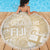 Custom Indo Fijians Beach Blanket Fiji ke Hindustani Polyneisan Paisley Beige Style LT9 - Wonder Print Shop