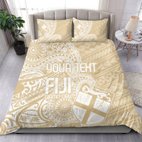 Custom Indo Fijians Bedding Set Fiji ke Hindustani Polyneisan Paisley Beige Style LT9 - Wonder Print Shop