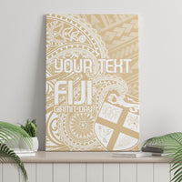 Custom Indo Fijians Canvas Wall Art Fiji ke Hindustani Polyneisan Paisley Beige Style LT9 - Wonder Print Shop