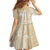 Custom Indo Fijians Family Matching Off Shoulder Maxi Dress and Hawaiian Shirt Fiji ke Hindustani Polyneisan Paisley Beige Style LT9 - Wonder Print Shop